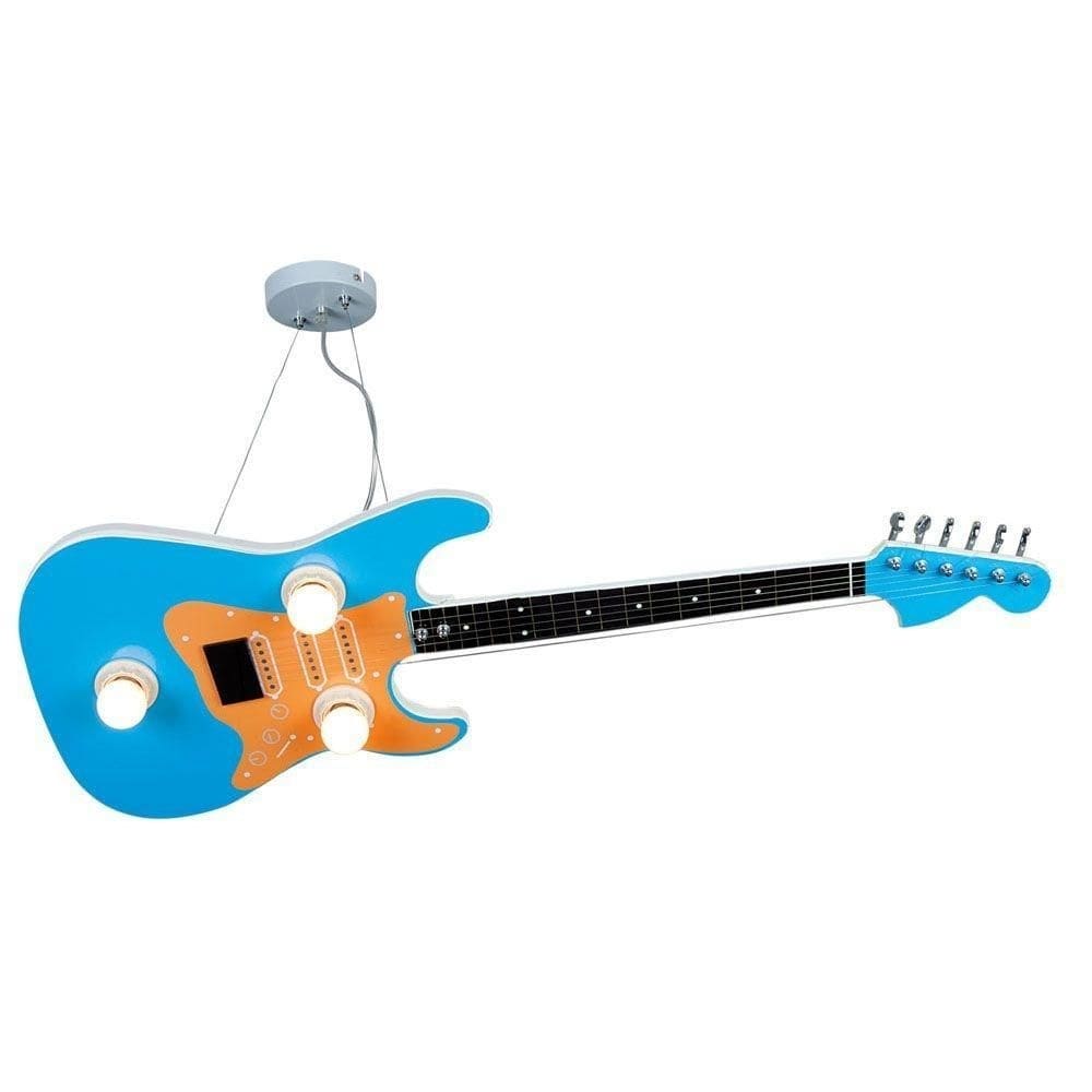 Pendente lustre hércules guitarra para led