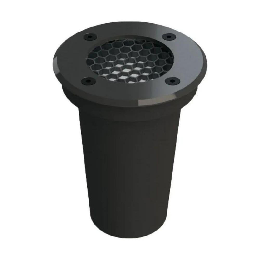 Luminária chão embutido solo 6w 2700k branco quente preto