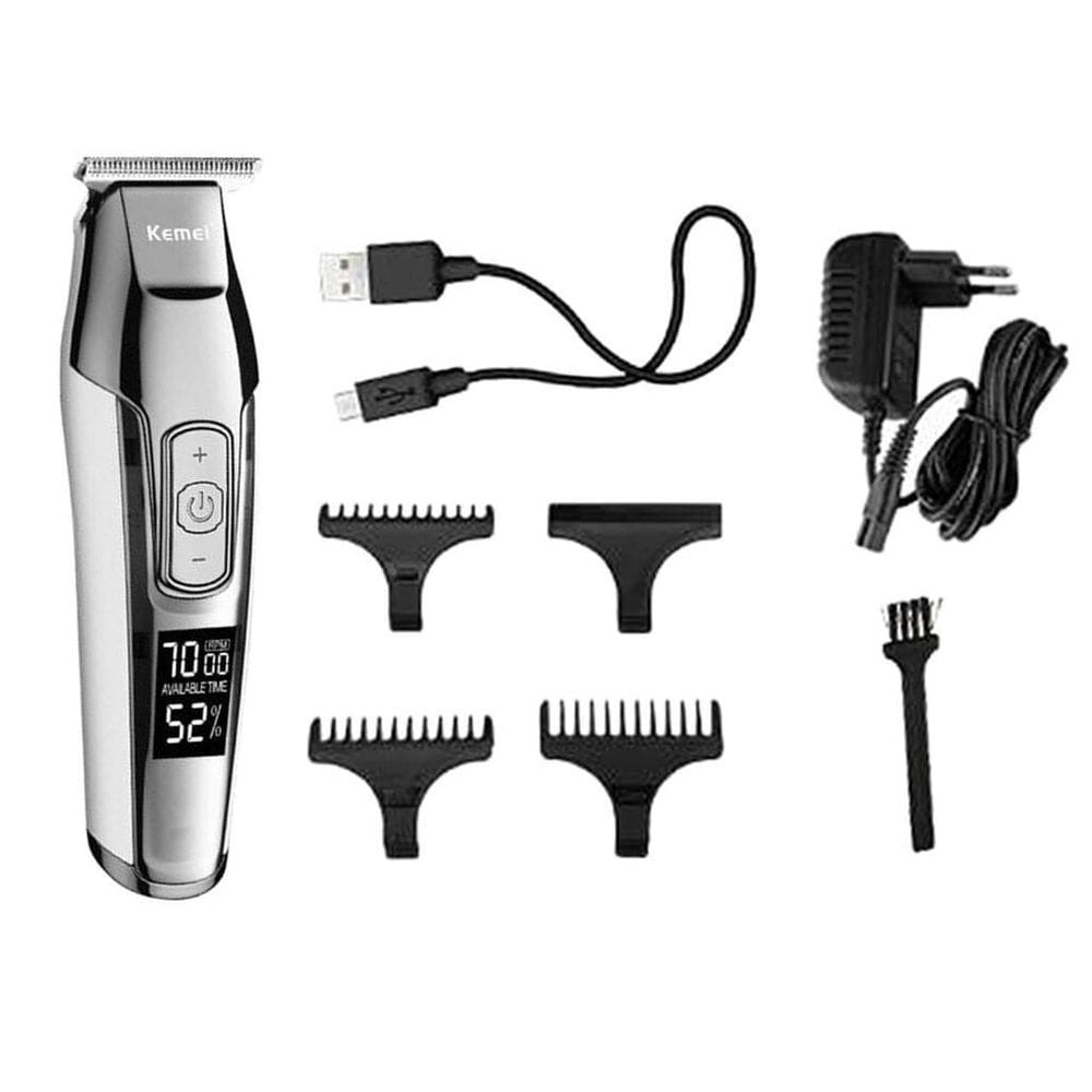 Maquina acabamento profissional kemei km 5027