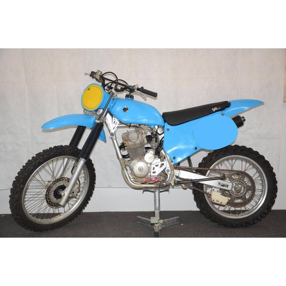 Kit plástico retrô para crf, xl, xlx, dt, xr, xlr - azul