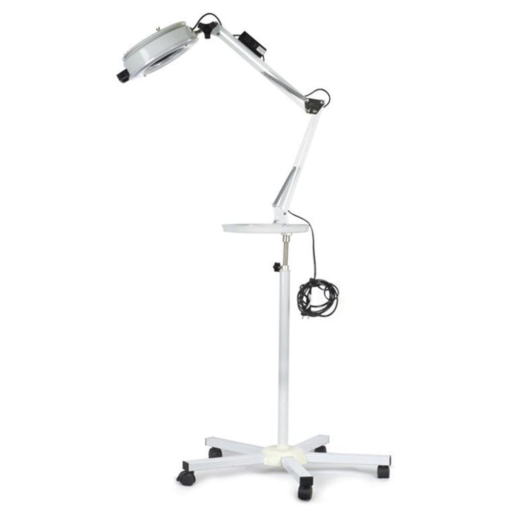Exaustor luminária led tripé e bandeja estética estek bivolt