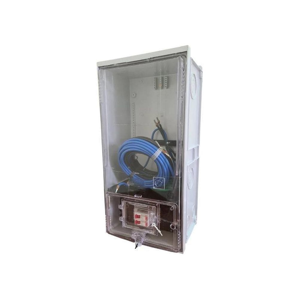 Caixa de luz enel 1 medidor cabo 10mm visor lateral