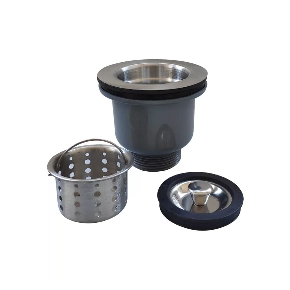 Válvula Higiênica Com Cesto Removivel 31/2 Inox Fluxhidro