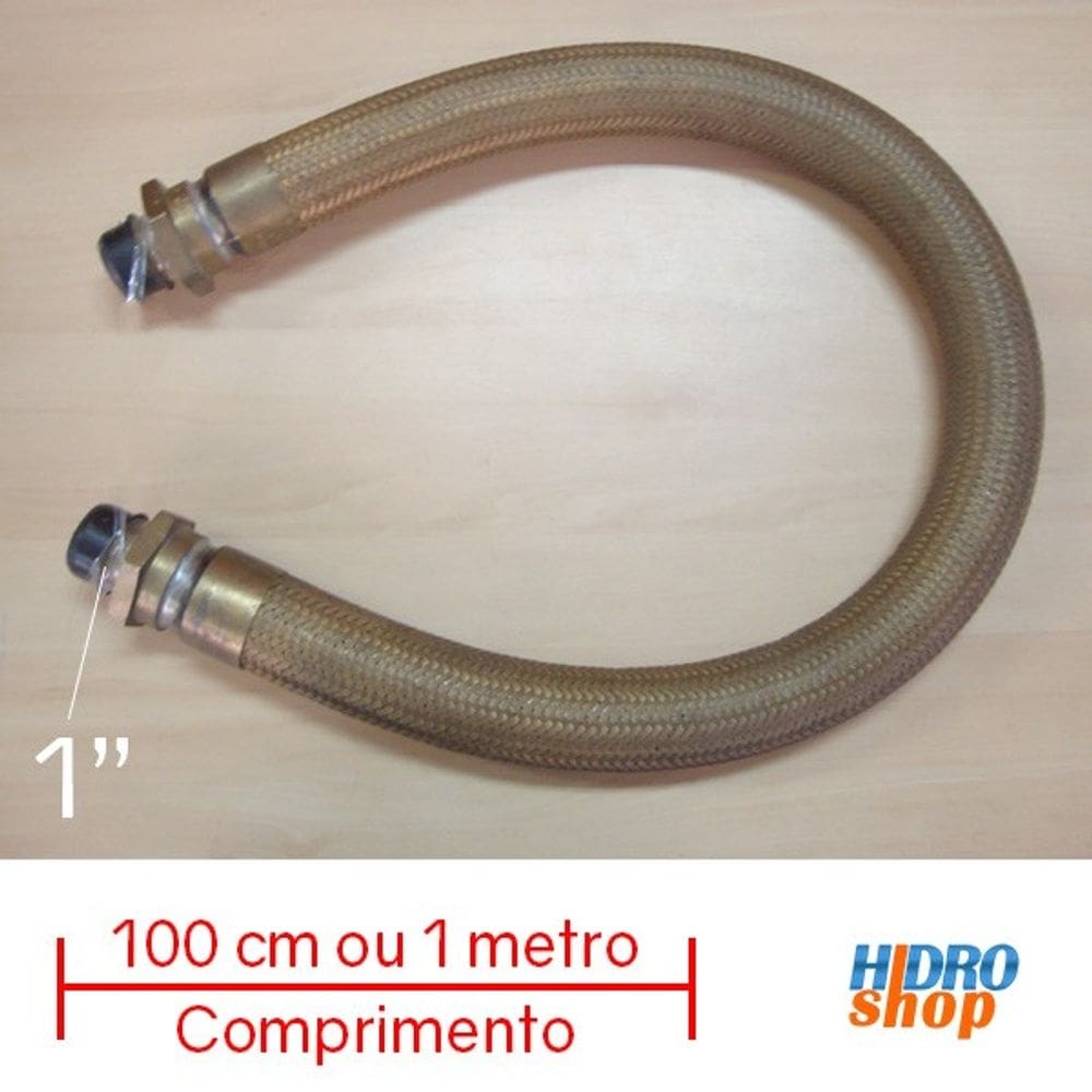 Flexível De Gás Haenke 100cm X 1" Macho - FG1100