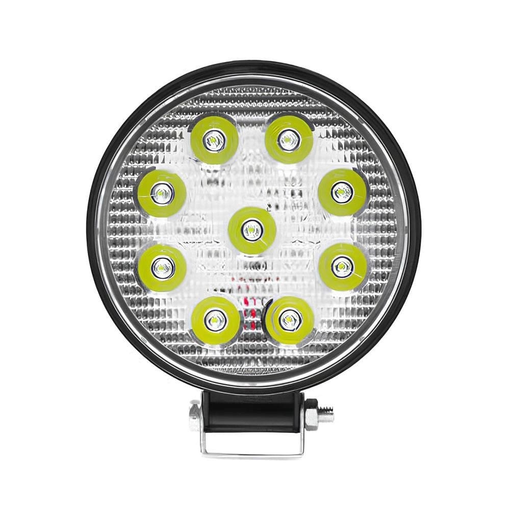 Farol De Milha 12/24V 96W 32 Leds 6000k Redondo Tiger Auto