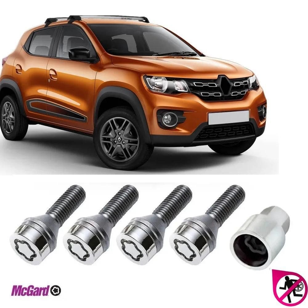 Kit parafuso trava antifurto roda renault kwid