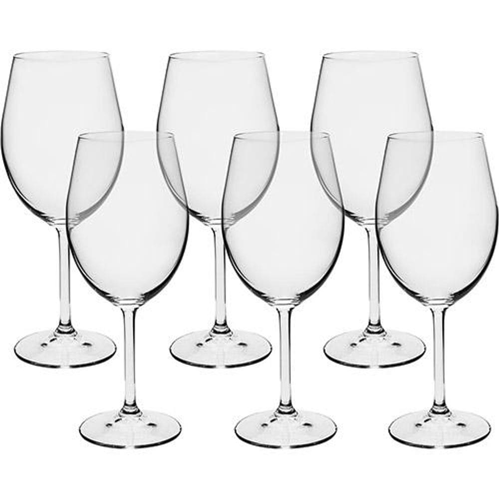 Jogo 6 taças de água gastro 580ml cristal bohemia