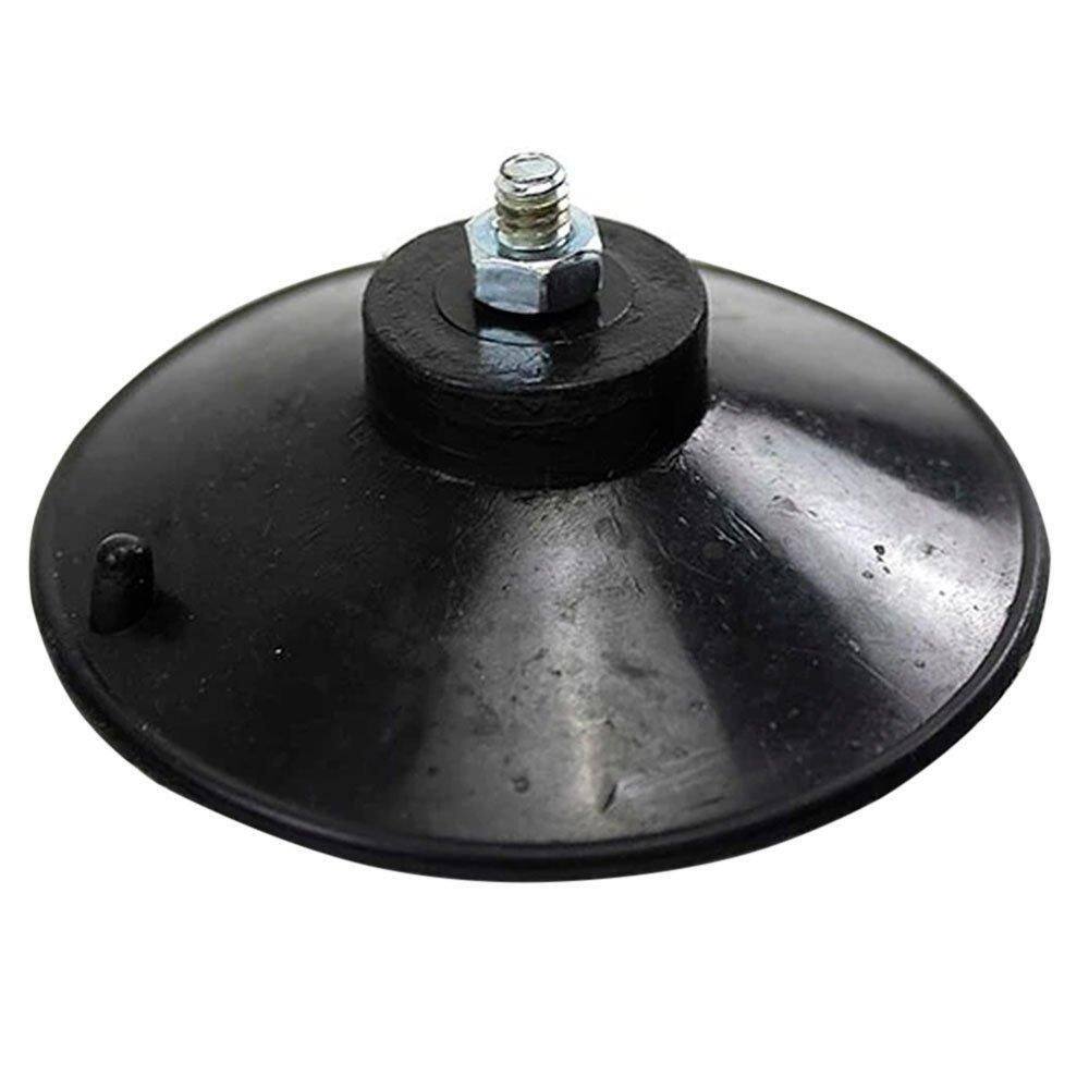 10 Ventosa De 90Mm 9 Cm Em Pvc Preto Com Parafuso E Porca