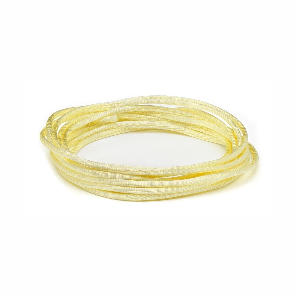 Fio De Cetim Rabo De Rato 1 Mm 50 Metros - Amarelo Candy