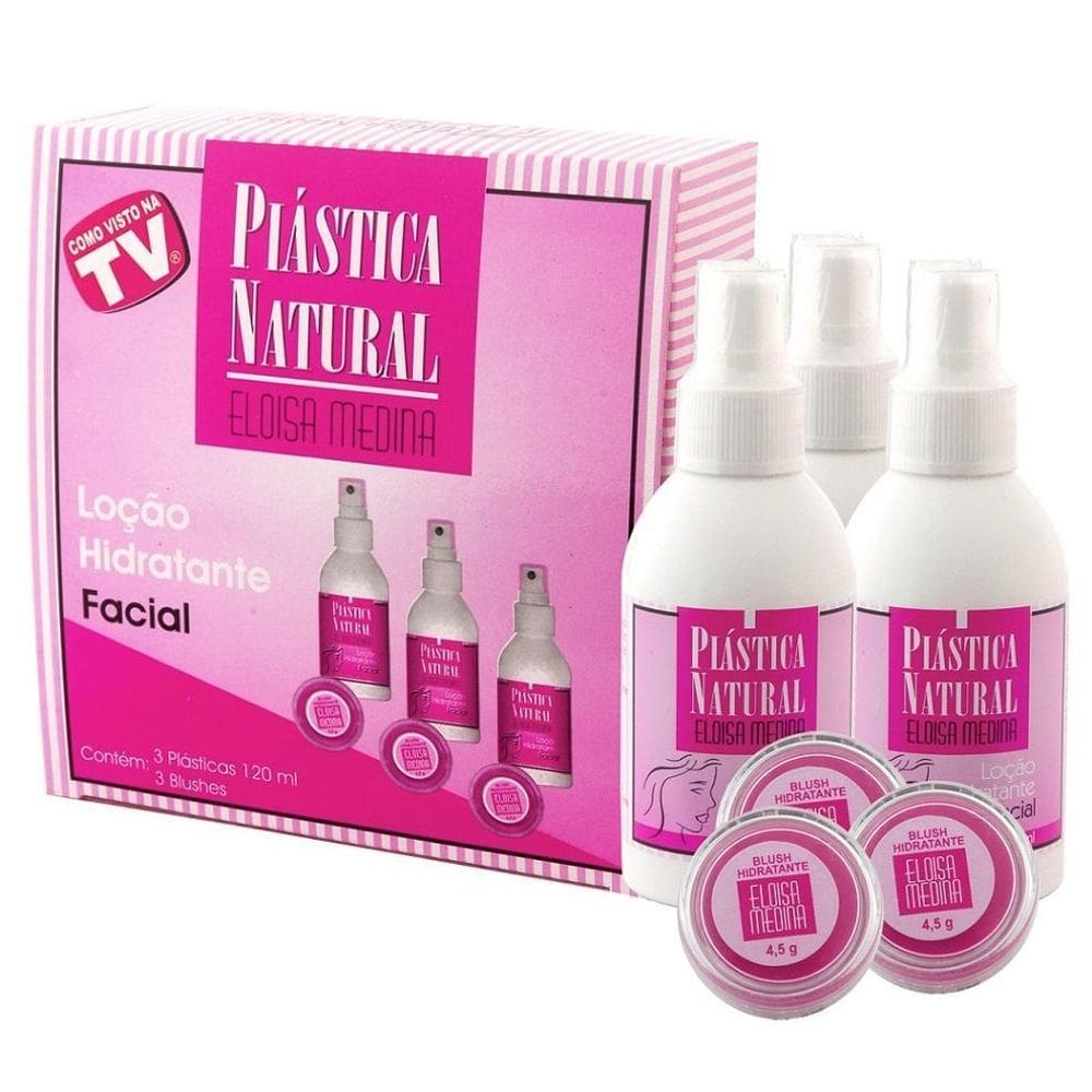 Plastica natural eloisa medina rejuvenescedor facial kit c/3