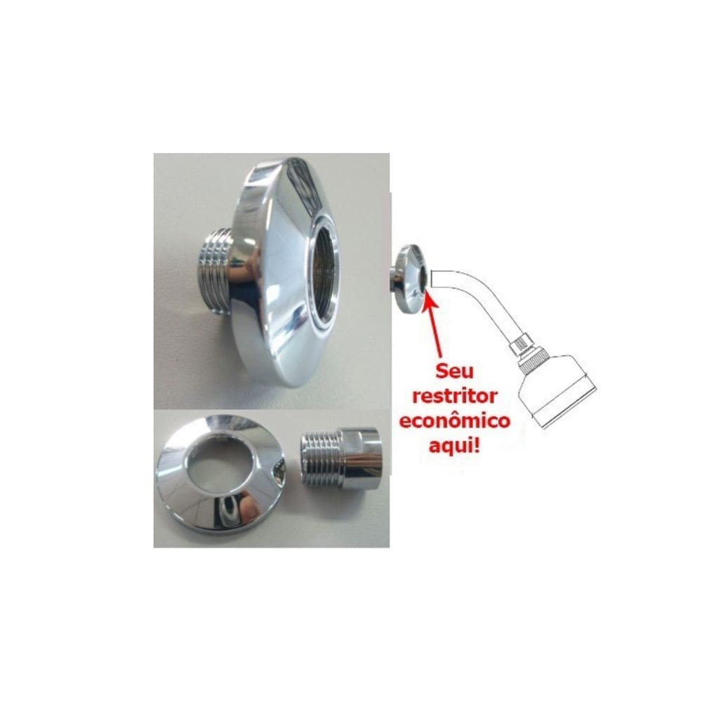 Adaptador Com Restritor Vazão P/ Torneira e Chuveiro - 4690210