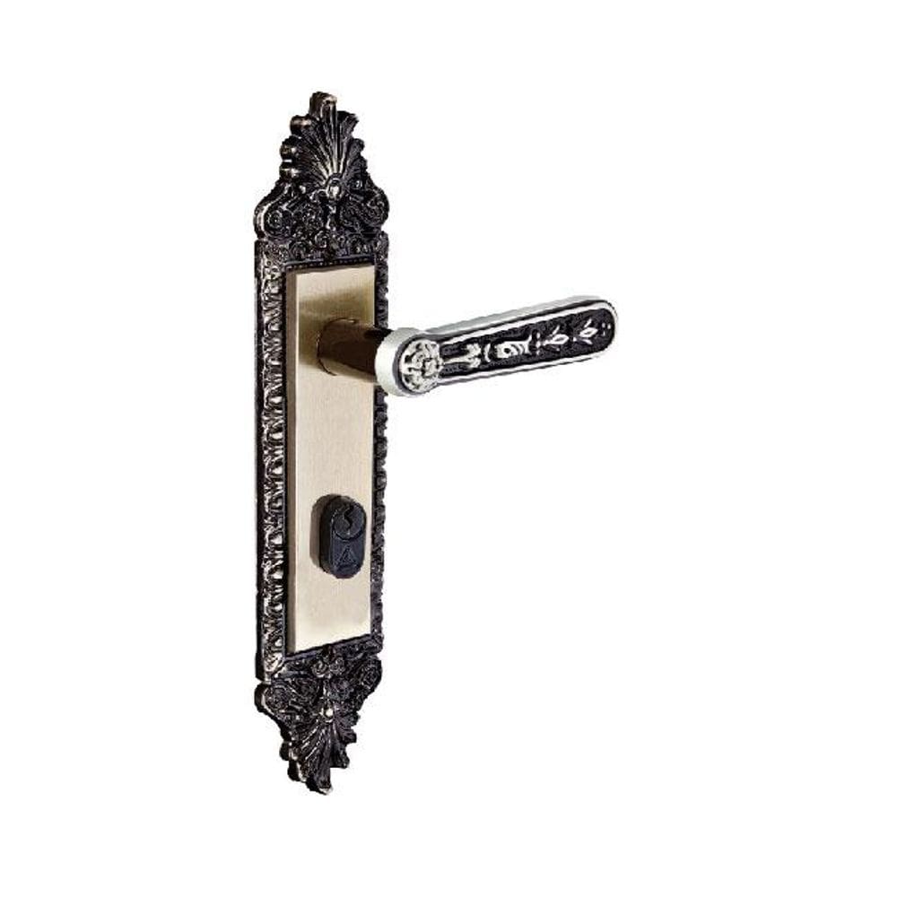 fechadura entrada colonial alavanca 55mm latonado alianca