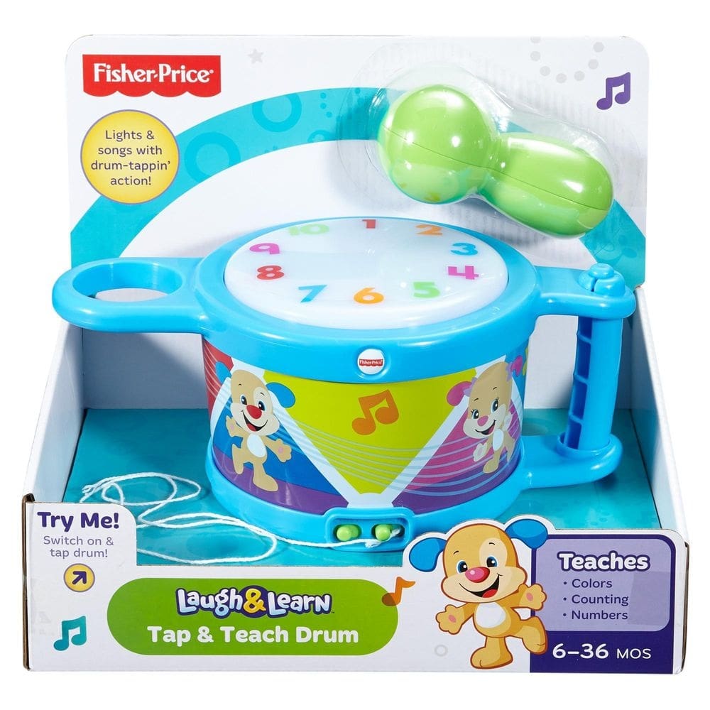 Brinquedo bebe tambor aprender e brincar fisher price dtm56