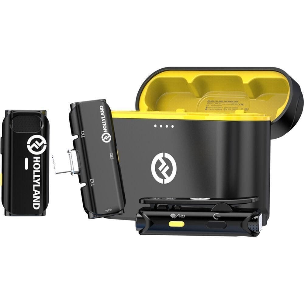 Sistema de microfone duplo s/ fio hollyland lark c1 duo usbc