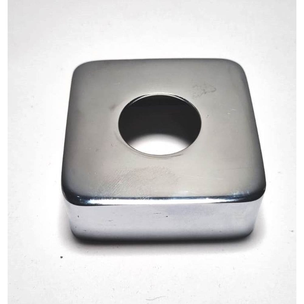Canopla Quadrada Cromada reforçada 60x60X23mm - 081330A