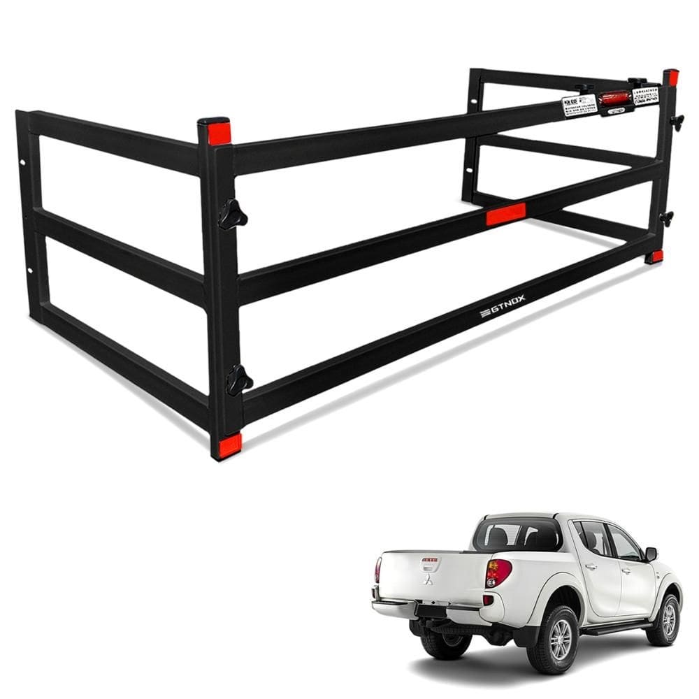 Extensor de Caçamba L200 Triton 2008 A 2018 Divisor ED Preto Gtnox