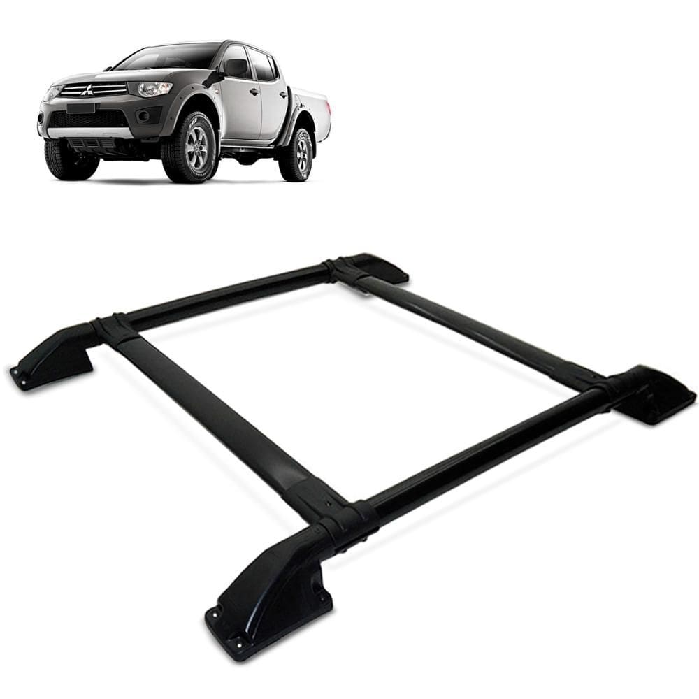 Rack Bagageiro Teto L200 Triton 2008 a 2016 Tubolar Preto