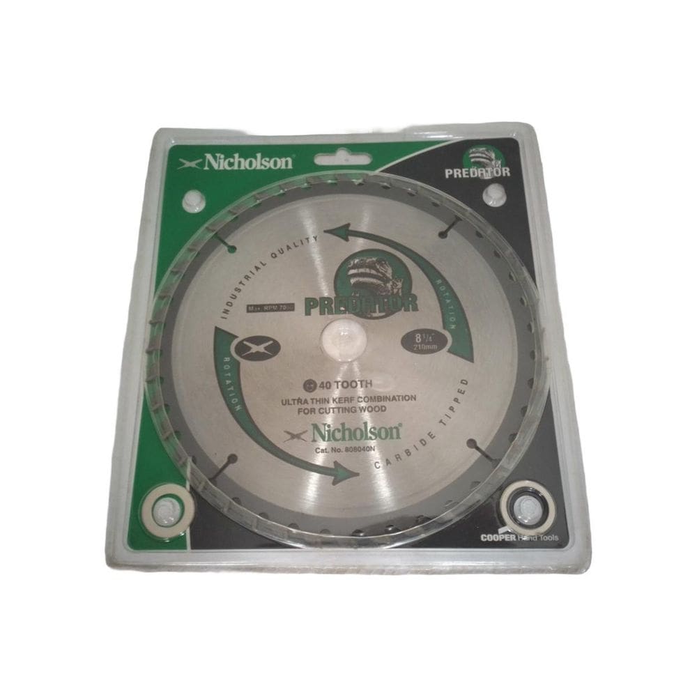 Serra Circular Widea Madeira 210Mm 8 1/4 40 Dentes Nicholson