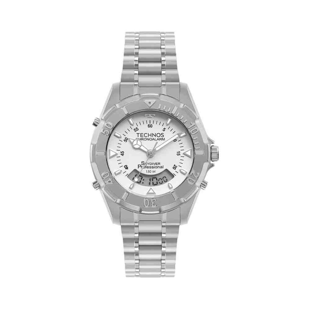 Relógio Technos Skydiver Prata Masculino Wt2050Ae/1B