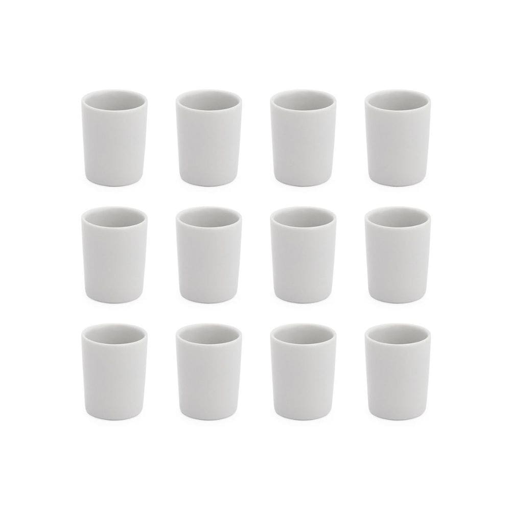 Kit com 12 mini copinho de porcelana 55 ml copinhos de café