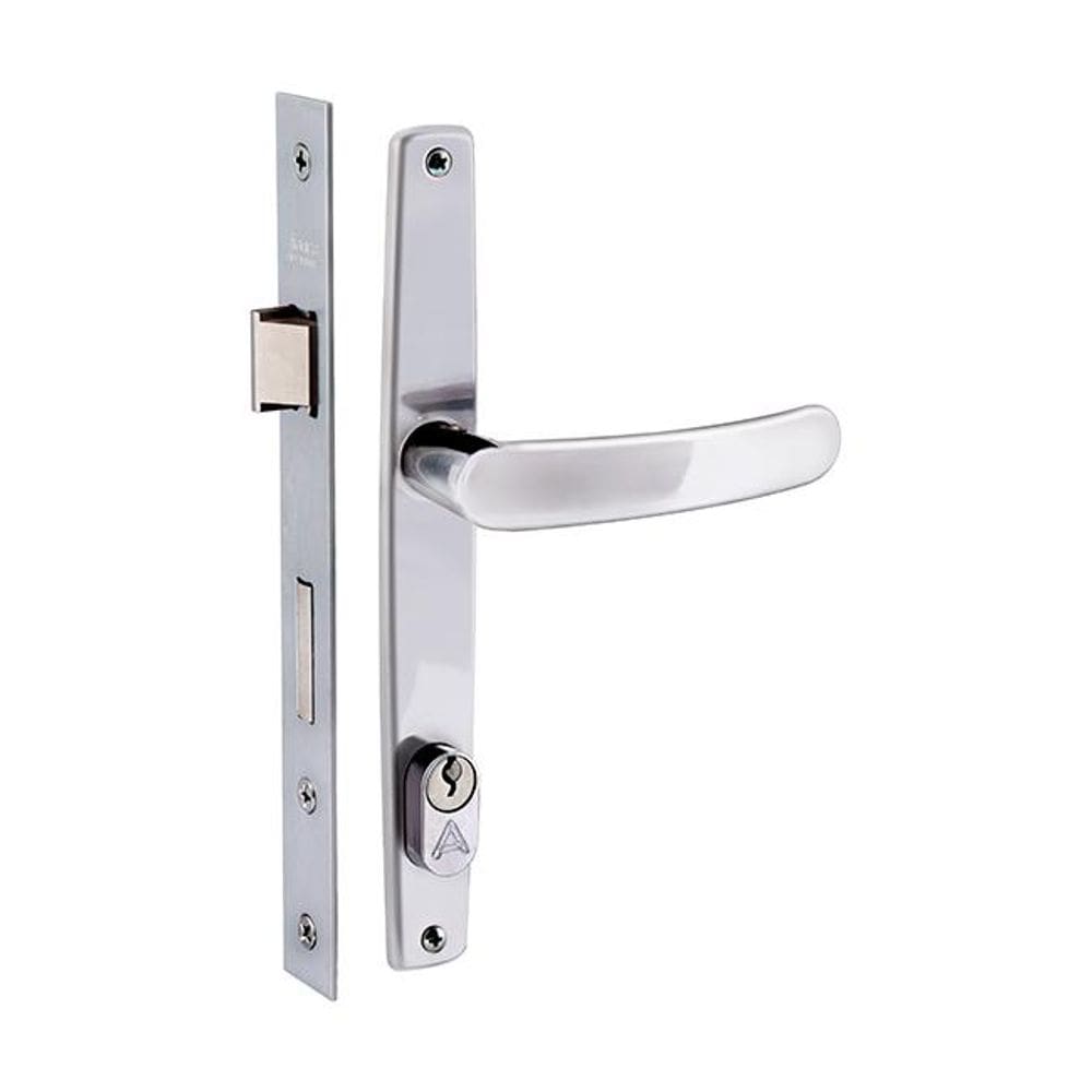 fechadura perfil 28mm inox polido alianca