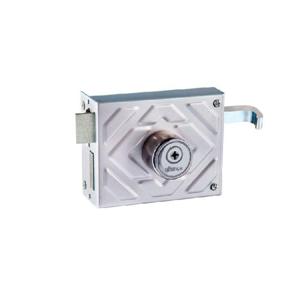 fechadura para portao f1510 tetra prata alianca