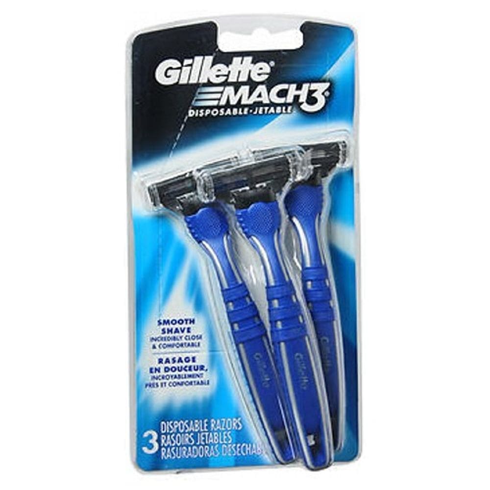 Gillette Mach3 Lâminas Descartáveis Raspar 3 cada por Gillette