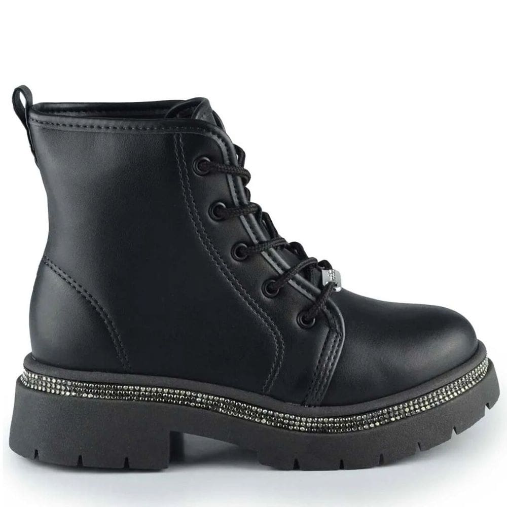 Bota Coturno Infantil Menina com Strass Molekinha 2182.200
