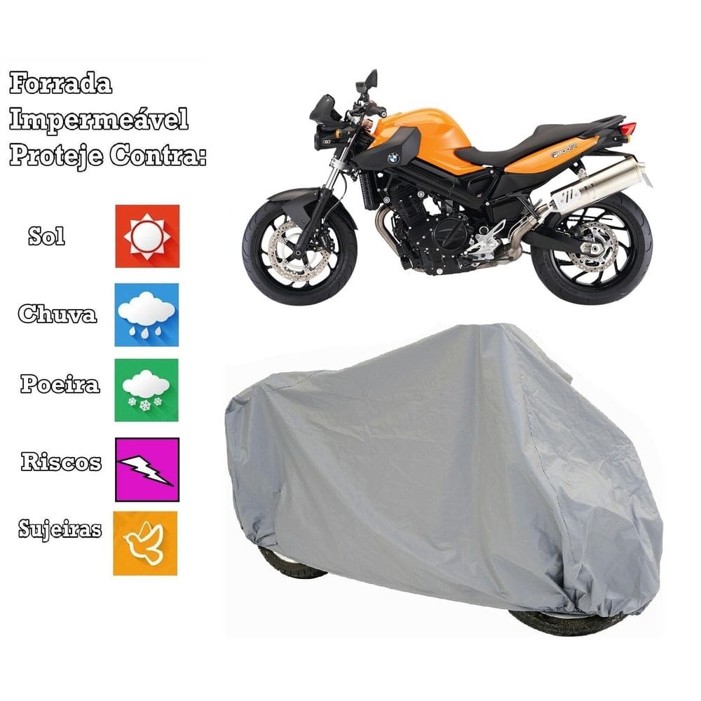 Capa cobrir moto bmw f800r 100 % impermeável e 100% forrada