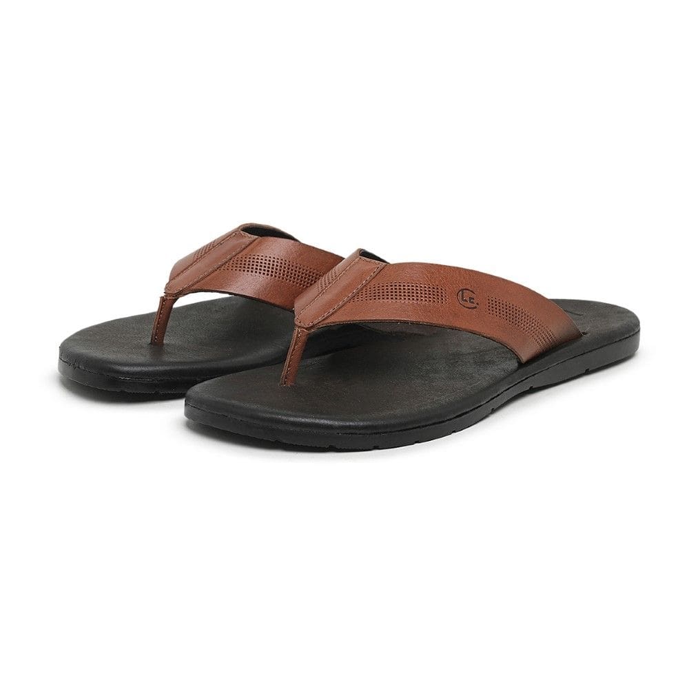 Chinelo de Dedo Conforto Couro Masculino Tira Grossa Praia Dia a Dia Palmilha EVA