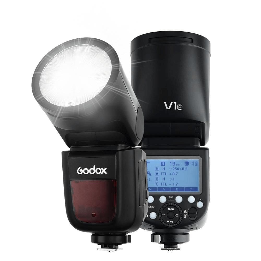 Flash godox v1-p cabeça redonda ttl master speedlight para pentax