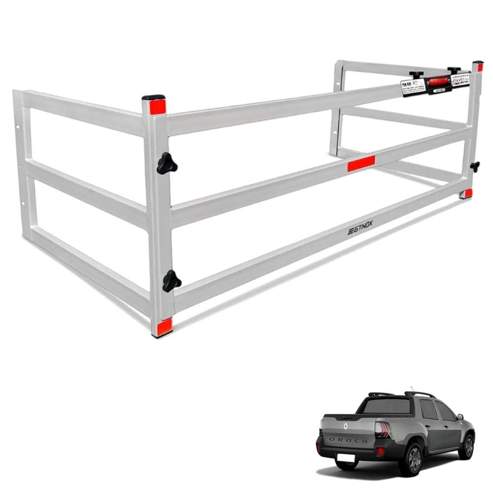 Extensor de Caçamba Oroch 2016 a 2024 Divisor ED Prata Gtnox