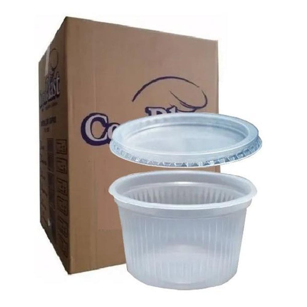 2.000 pote sorvete 150ml + 2.000 tampa 150ml copoplast t-100