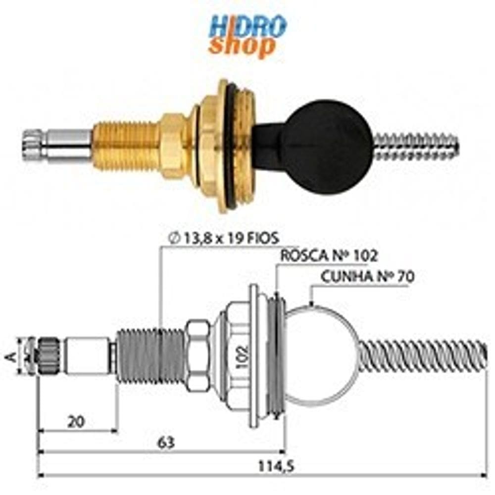 Reparo Registro Gaveta Docol 3/4” - 281603