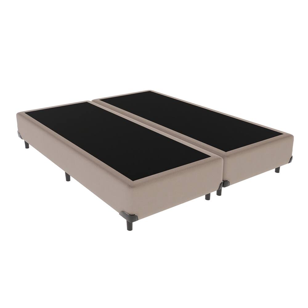 Base Box Bege King 193cm Madeira KazaMix