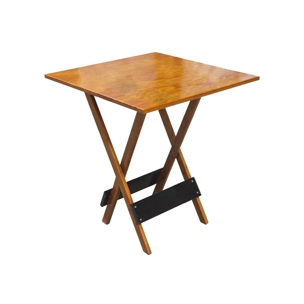 Mesa Dobravel em Madeira Robusta 70x70 Black