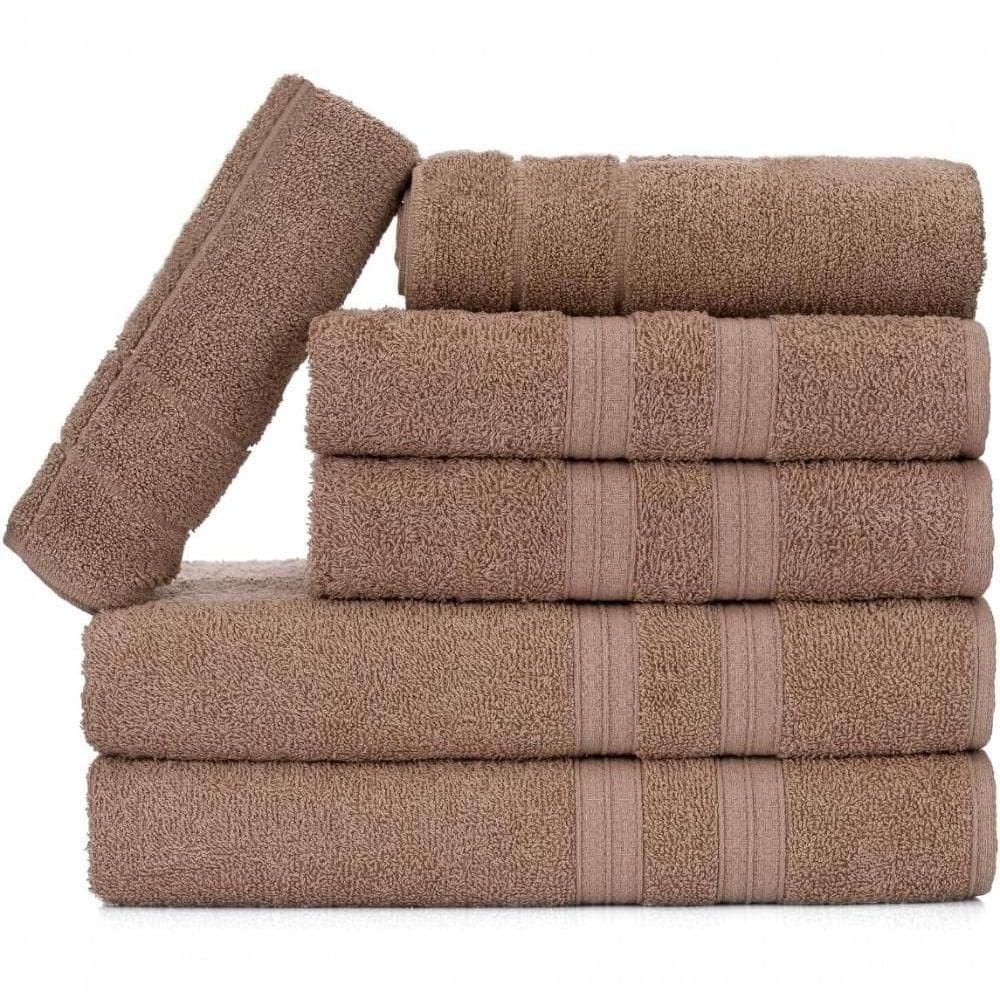 Jogo De Toalhas Gigante Itália Soft 2 Banhão + 2 Rosto + 2 Tapete Luxo 100% Algodão Camurça