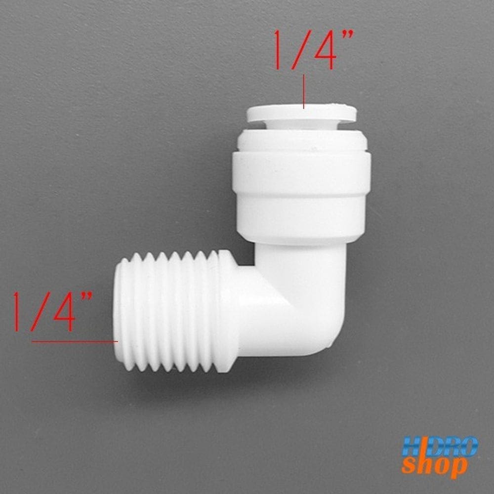 Conexão Joelho 90º Rosca 1/4” NPT Para Mangueiras de Filtro - AC060