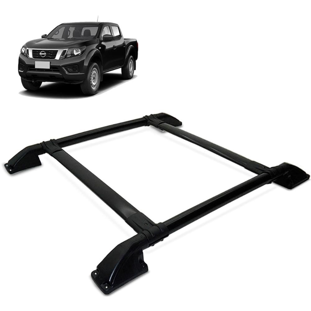 Rack de Teto Bagageiro Frontier 2017 a 2023 Tubolar Preto