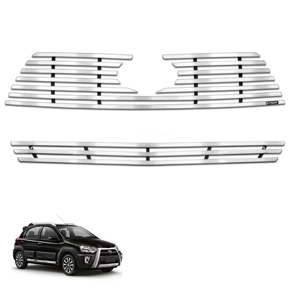 Sobre Grade Etios Cross 2013 a 2017 Aço Inox Cromada Elite Gtnox