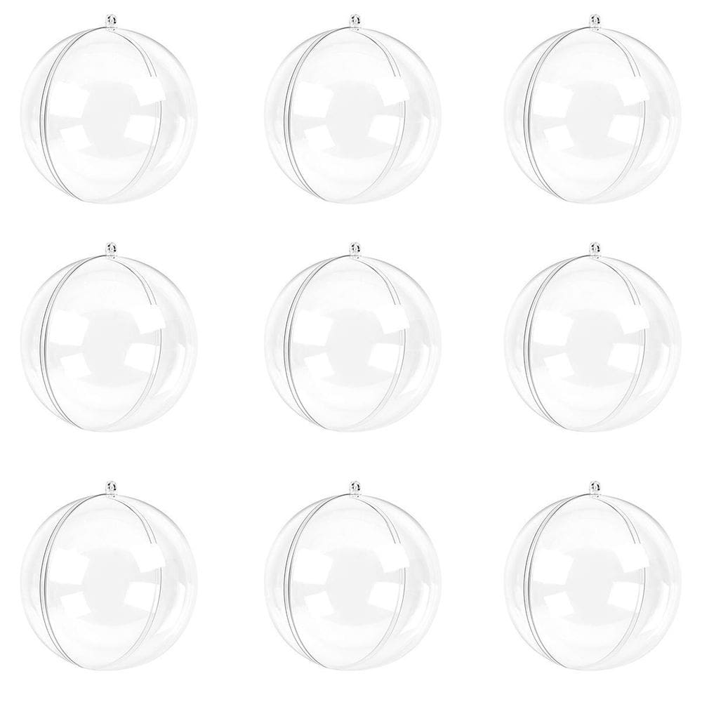 Bola acrílico transparente 5cm 30u artesanato enfeite