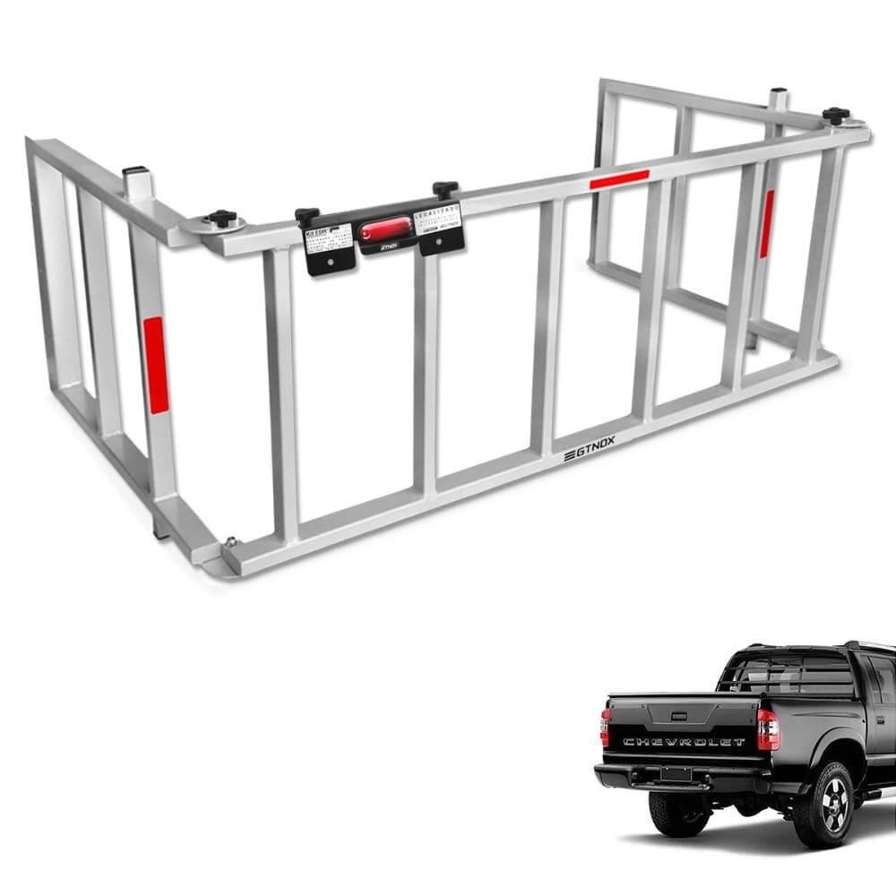 Extensor de Caçamba S10 Cab. Dupla 2001 a 2011 Rampa Prata Gtnox