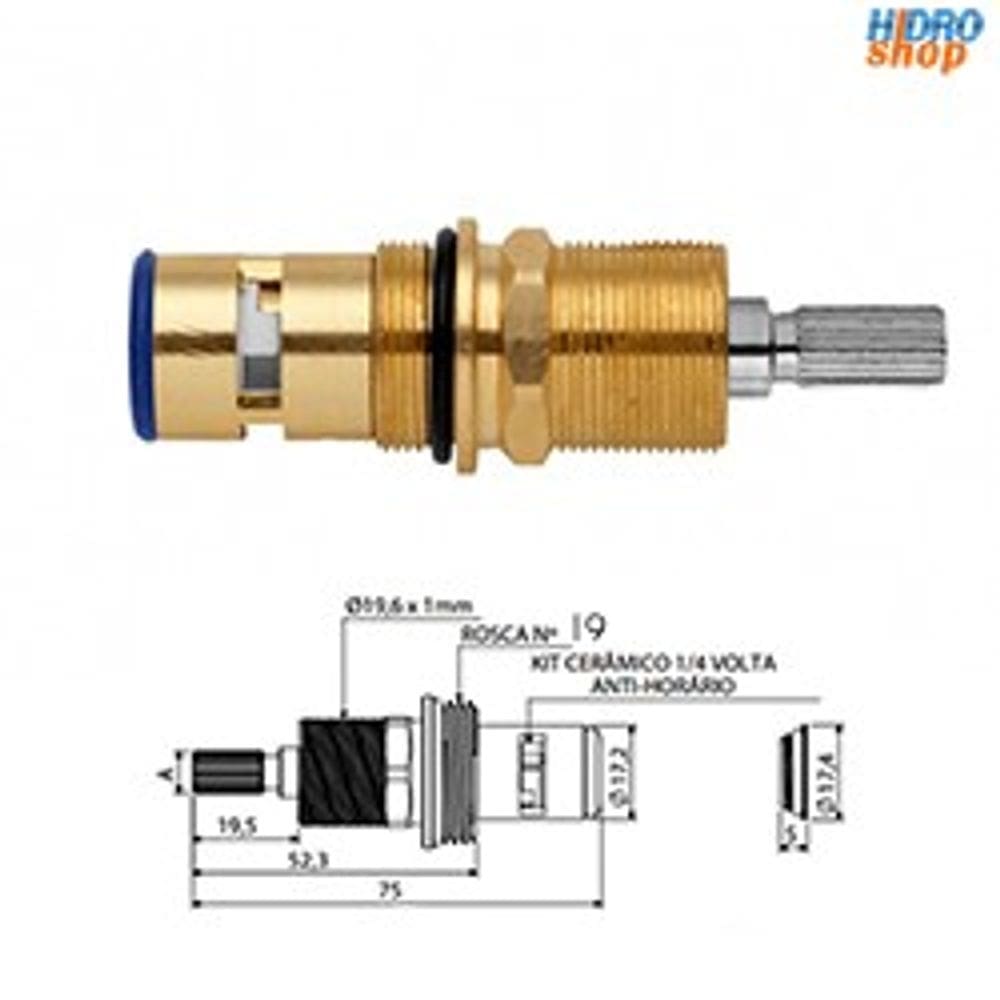 Reparo Registro Pressão Fabrimar 1/2\" e 3/4\" Chuveiro - 352001