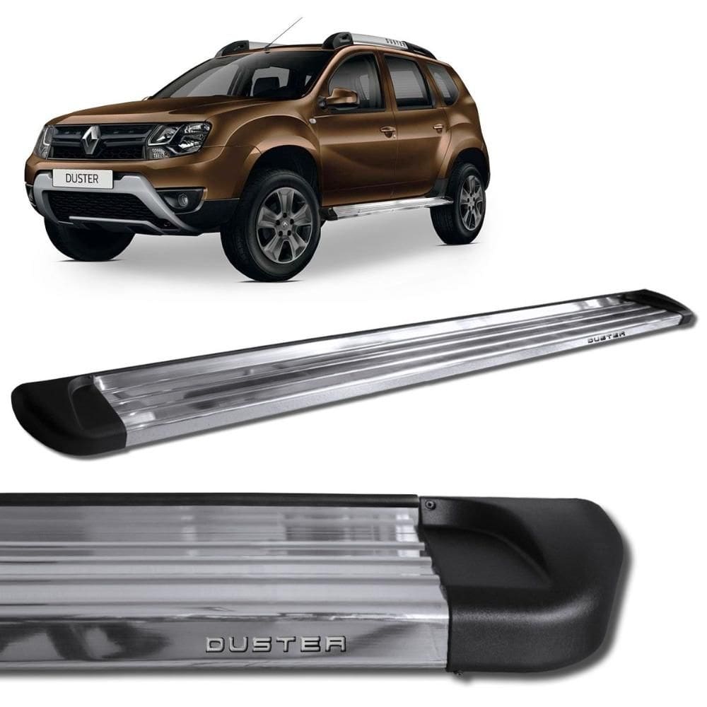 Estribo Lateral Duster 2012 a 2023 Aluminio Polido Track