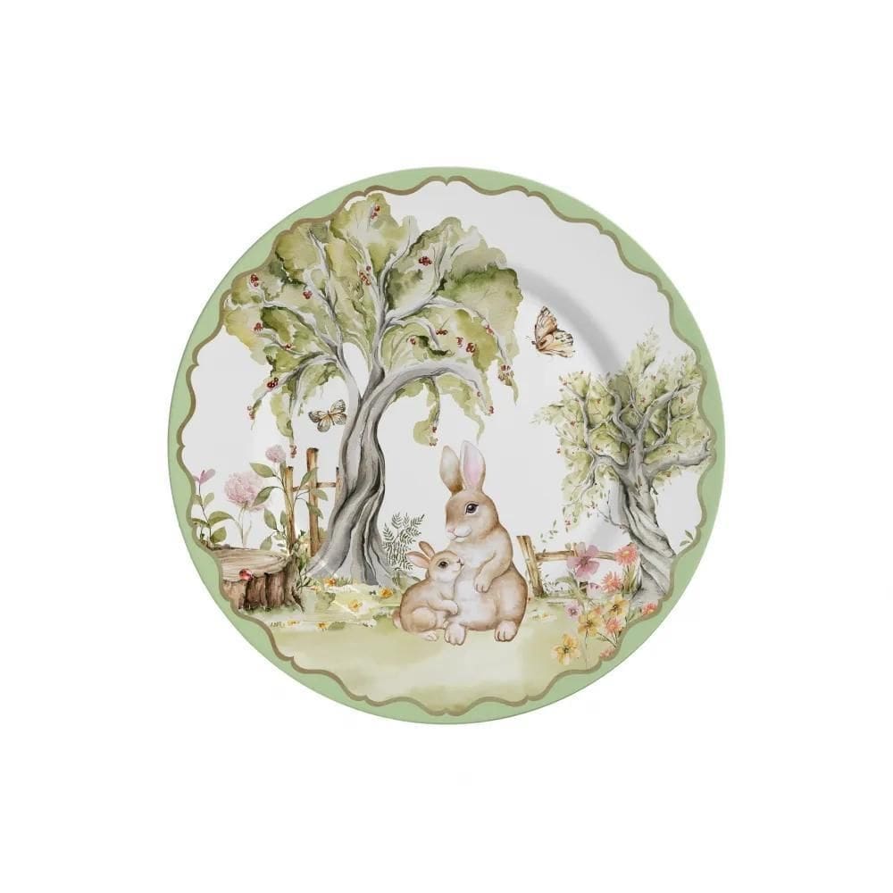 Pratos de sobremesa pascoa magic easter c/6 peças 1ºlinha