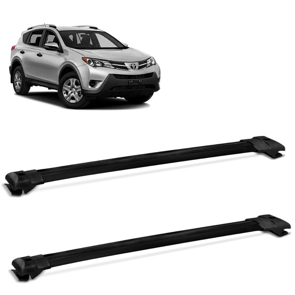 Rack de Teto Travessa Rav4 2013 a 2016 Alumínio Preto