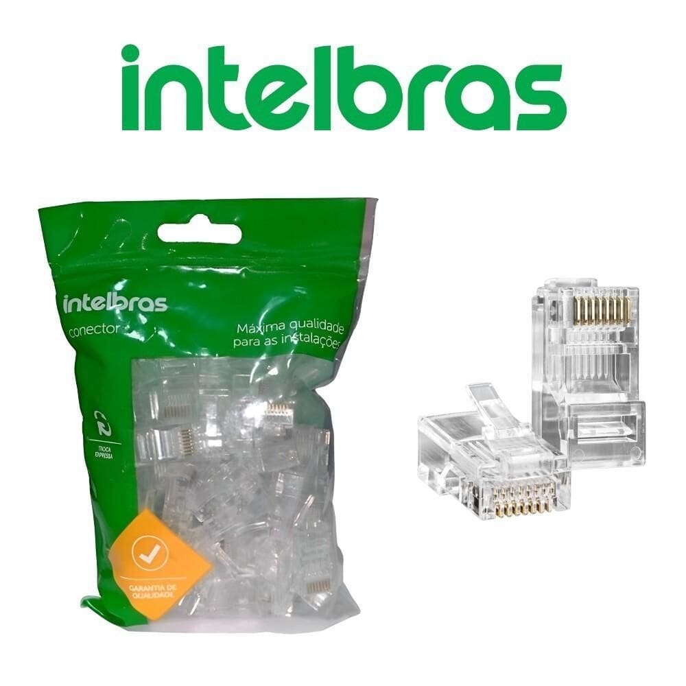 Conector de passagem intelbras conex 1000 rj45 cat5e 50un