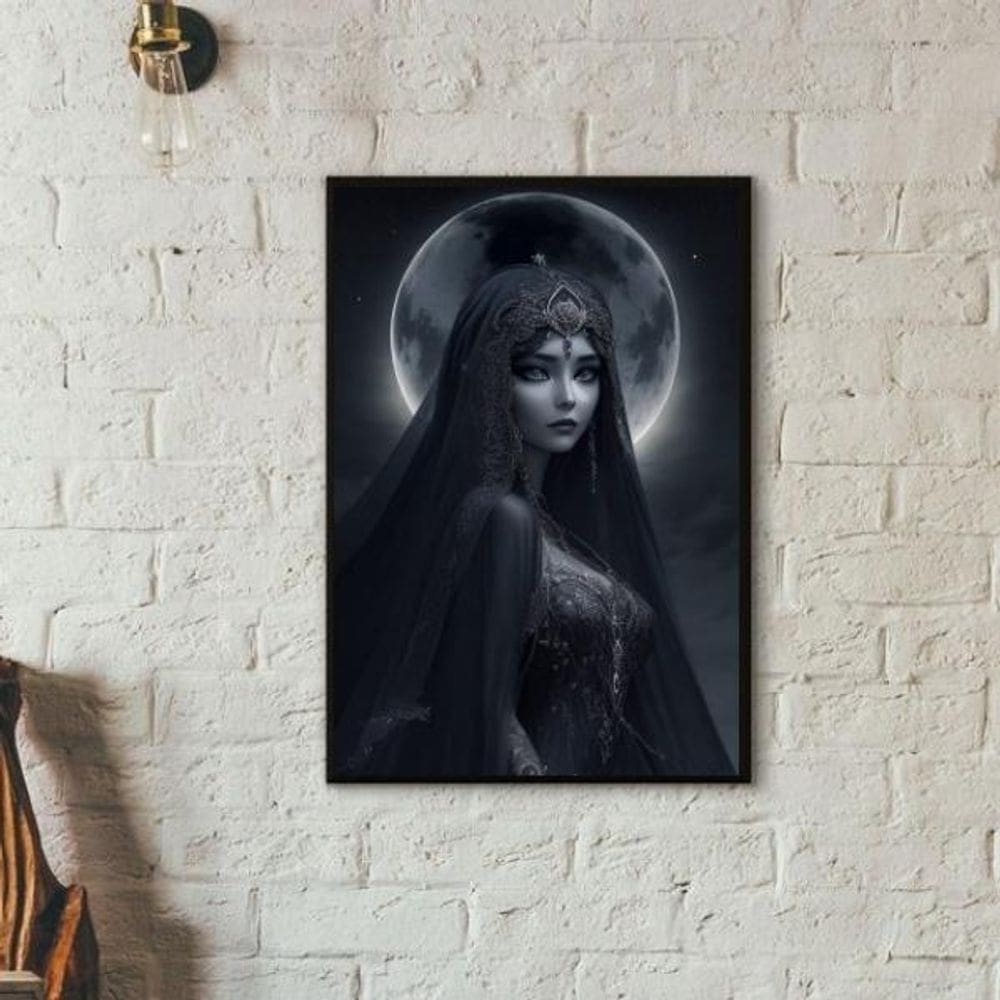 Quadro Deusa Da Noite - Nix 45X34Cm