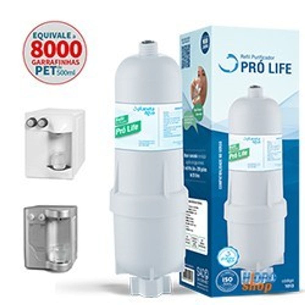 Refil Filtro Pró Life Purificadores Soft By Everest Novos e Antigos - 1013A
