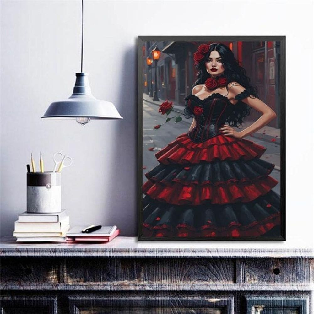 Quadro Decorativo Cigana Sete Saias 45X34Cm